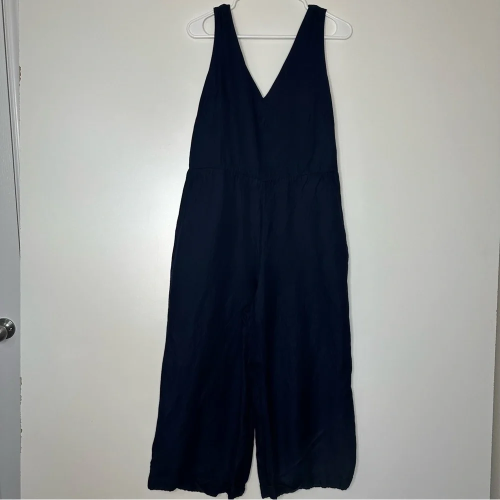 Banana Republic jumpsuit back tie linen blend - Picture 12 of 16